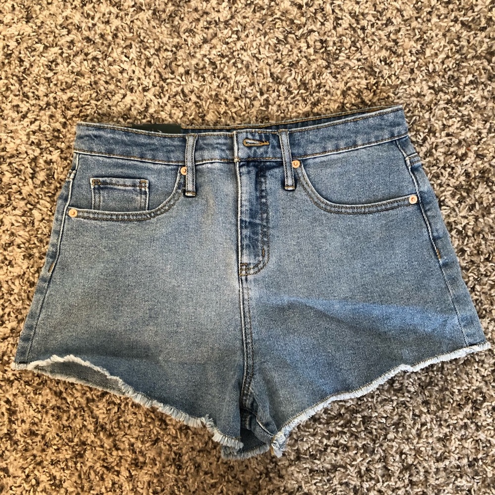 High Rise Jean Shorts